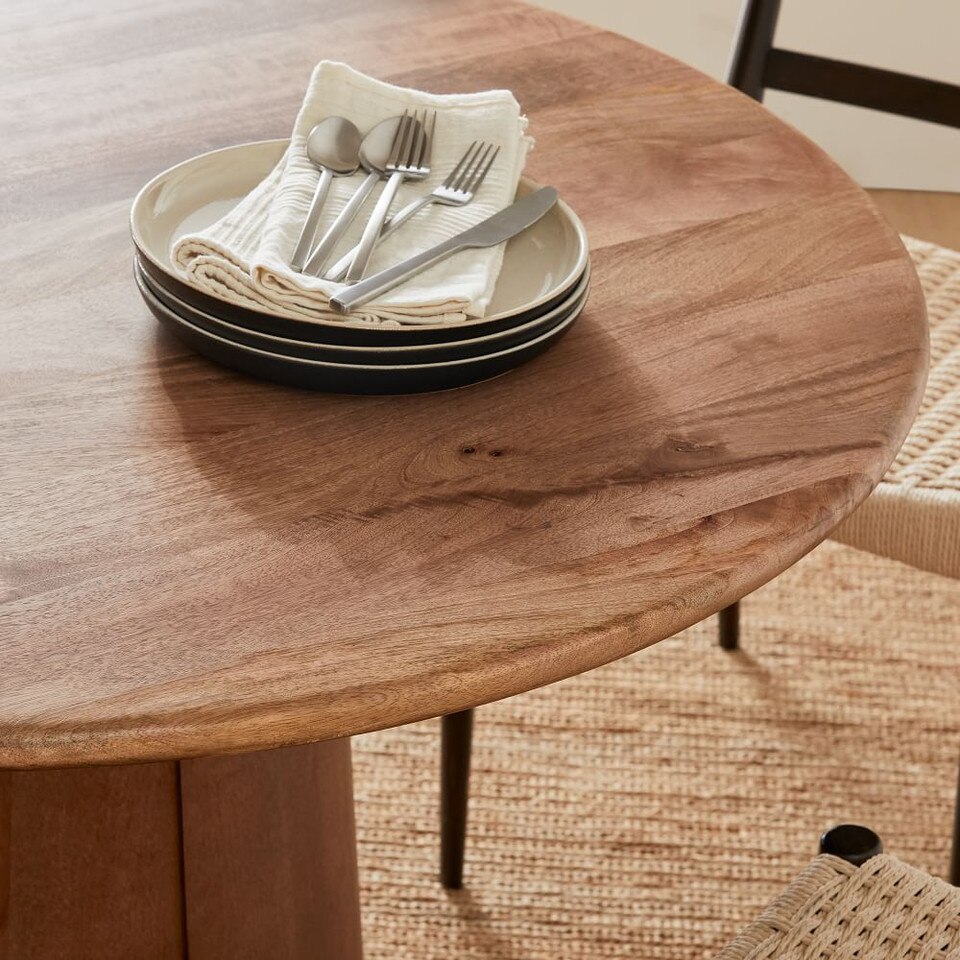 Anton Round Dining Table (112 cm) West Elm Australia